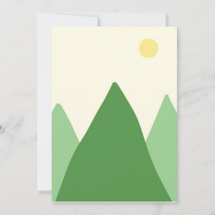 Convite bela pintura paisagística