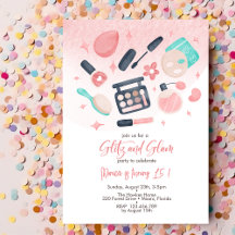 Bela spa glitz e festa de aniversário de vidro