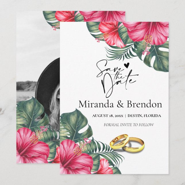 Convite Belas flores, brilhantes e sua imagem (Frente/Verso)