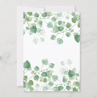 Convite Belas Folhas Enquadradas Florais