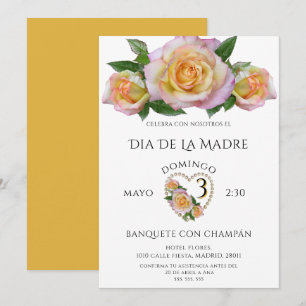 Convite Belas Rosas Para o Dia das Mães