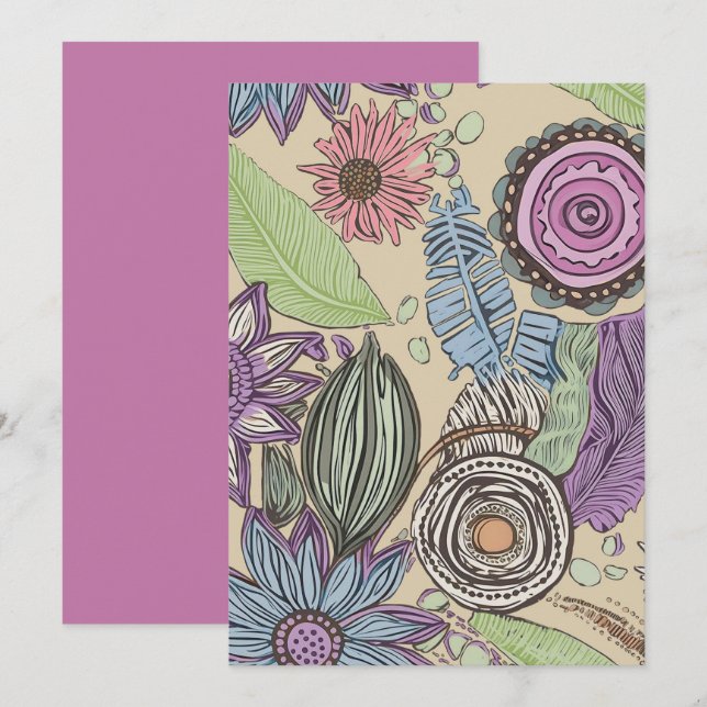 Convite Beleza Botânica (Frente/Verso)