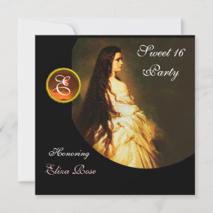 CONVITE BELEZA DE ETHERNAL, DOCE 16 AMARELO, DAMASCO