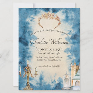 Convite Beleza e conto de fadas românticas da Besta