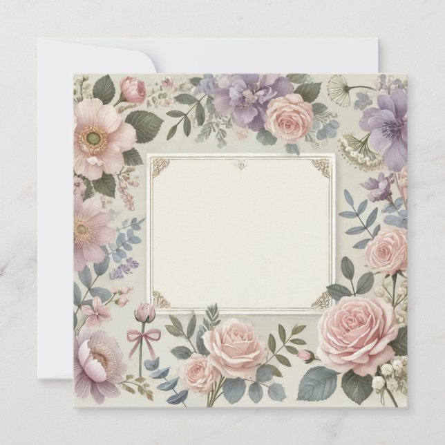 CONVITE BELÍSSIMOS PETALAS CONVITE/ANÚNCIO (Frente)