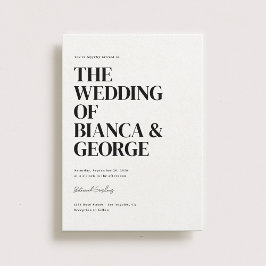 Convite Belmont Vertical Wedding