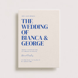 Convite Belmont Vertical Wedding