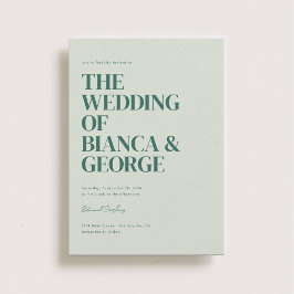 Convite Belmont Vertical Wedding