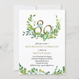 Convite Belo 80 de Aniversário, Convidações Mãe