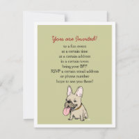 Belo Buldogue Francês com Texto Personalizado