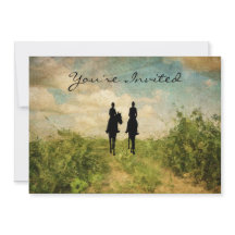 Belo Casamento de Cavalo Casal Andando de Cavalo