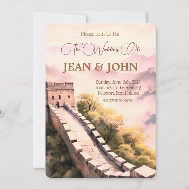 Convite Belo Castelo, Por Favor, Junte-Se A Nós. (Frente)