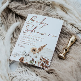 Convite Belo Chá de fraldas da Boêmia