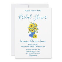 Belo Chá de panela de girassol