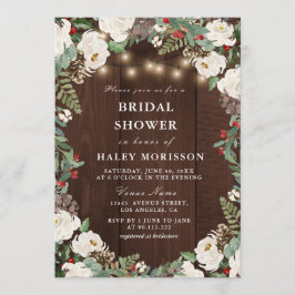 Convite Belo chá de panela de inverno russo