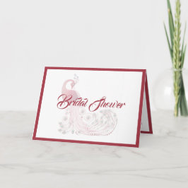 Convite Belo Chá de panela de Peacock