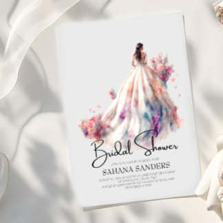 Convite Belo Chá de panela de Vestido Floral