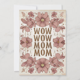 Convite Belo Dia de as mães de Pastel