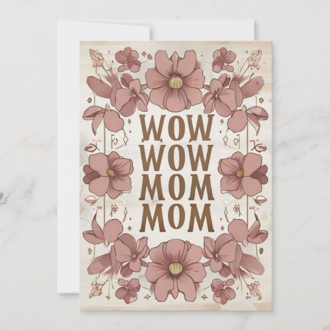 Convite Belo Dia de as mães de Pastel (Frente)