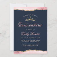 Belo marinho azul e agata quinceañera