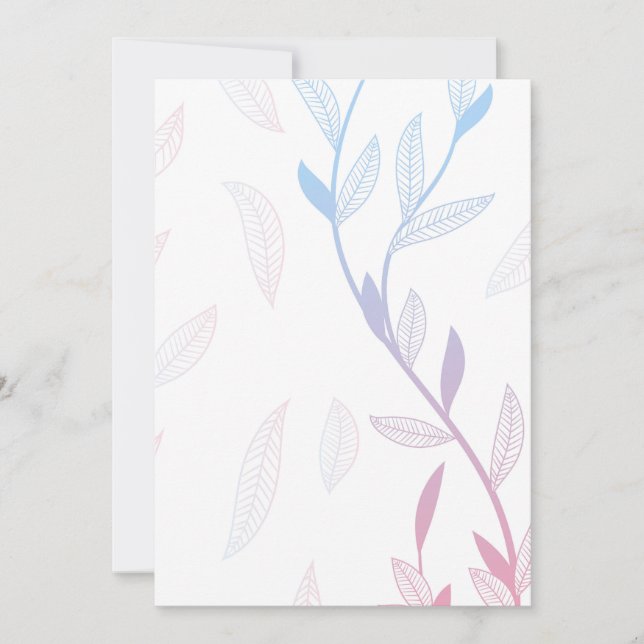 Convite Belo Quadro Floral (Frente)