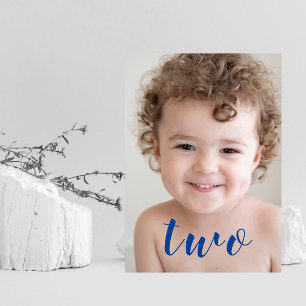 Convite Belo segundo aniversário de Festa de Garota Foto A