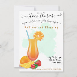 Convite Belo Verde limão Elegante Chá Boho