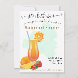 Convite Belo Verde limão Elegante Chá Boho