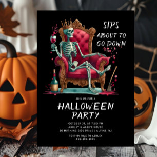 Convite belos sips Halloween