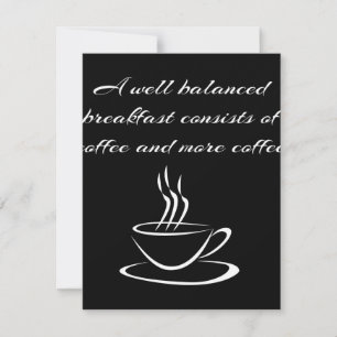 Convite Bem equilibrado Café Café Cafeeiro Cafeína Love