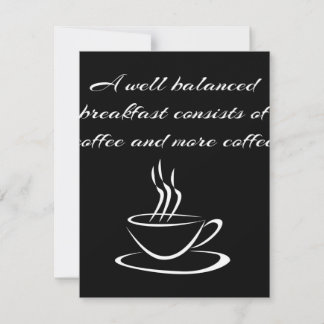Convite Bem equilibrado Café Café Cafeeiro Cafeína Lover
