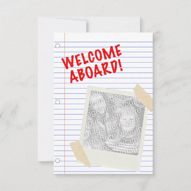 Convite bem-vindo a bordo (Frente)