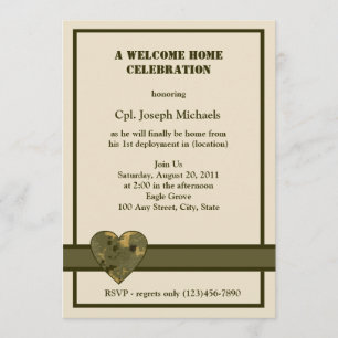 Convite Bem-vindo a Casa/ Militar