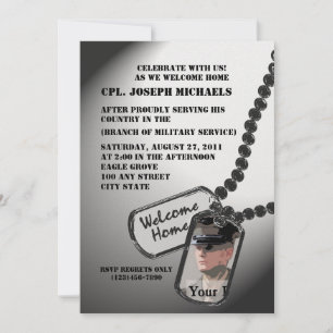 Convite Bem-vindo a Casa/ Militar