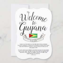 Convite Bem-vindo à Guiana | Casamento de Destino Personal