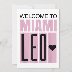 Convite Bem-vindo a Miami Leo 10 - GOAT