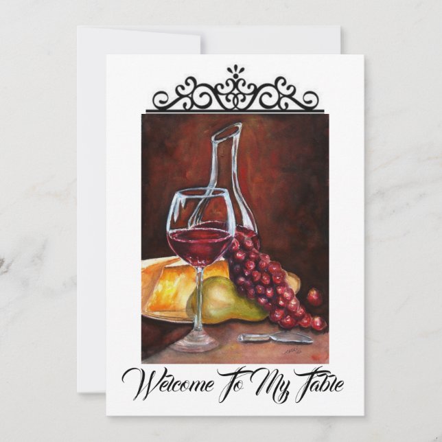 Convite - Bem-Vindo À Minha Mesa (Frente)