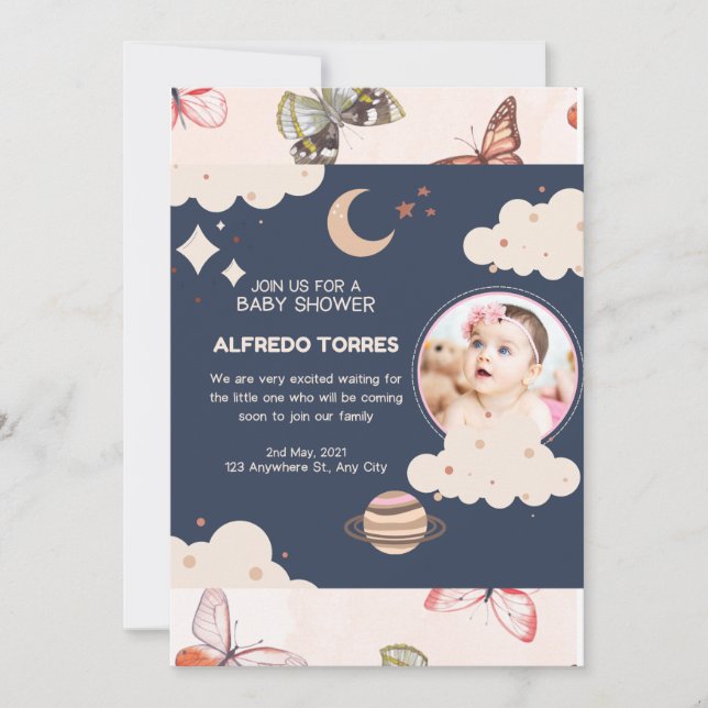 Convite "Bem-vindo à Parentalidade: Uma Celebração do Novo (Frente)