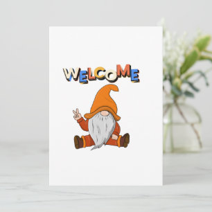 Convite Bem-vindo à Paz Gnome.
