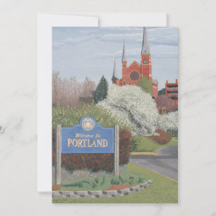 Convite Bem-vindo a Portland Maine
