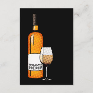 Convite bem-vindo champanhe