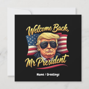 Convite Bem-vindo, Senhor Presidente 2024 Celebrar Trump