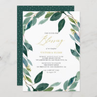 Bênção de Watercolor Eucalyptus Wreath