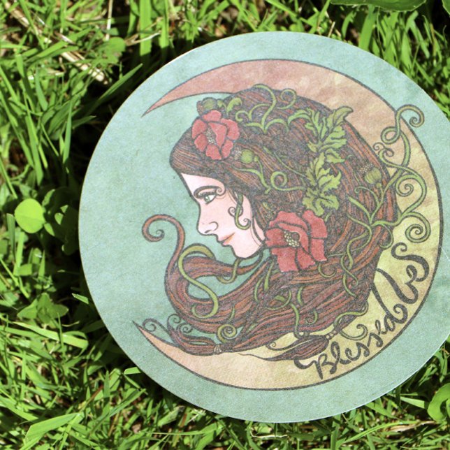 Convite Bendito Seja Deusa Lua Pagan (Criador carregado)