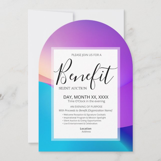 Convite Benefit Invitation Template (Frente)