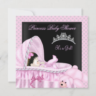Convite Bercinho de Bebê Chaveirinho Princesa Menina