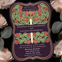 Beringela Real Floral Espada Medieval Casamento