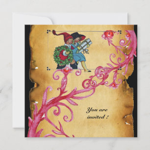 CONVITE BÉRIOS MÁGICOS DE NATAL COM CRIANÇAS E PRESENTES