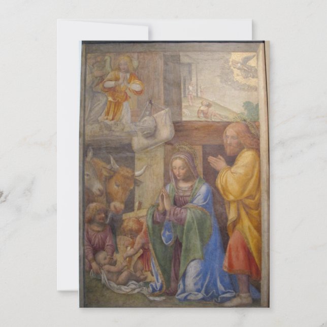 Convite Bernardino Luini - Natividade e Anunciação ao (Frente)