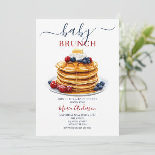 Convite Berries Baby Brunch Chá de fraldas